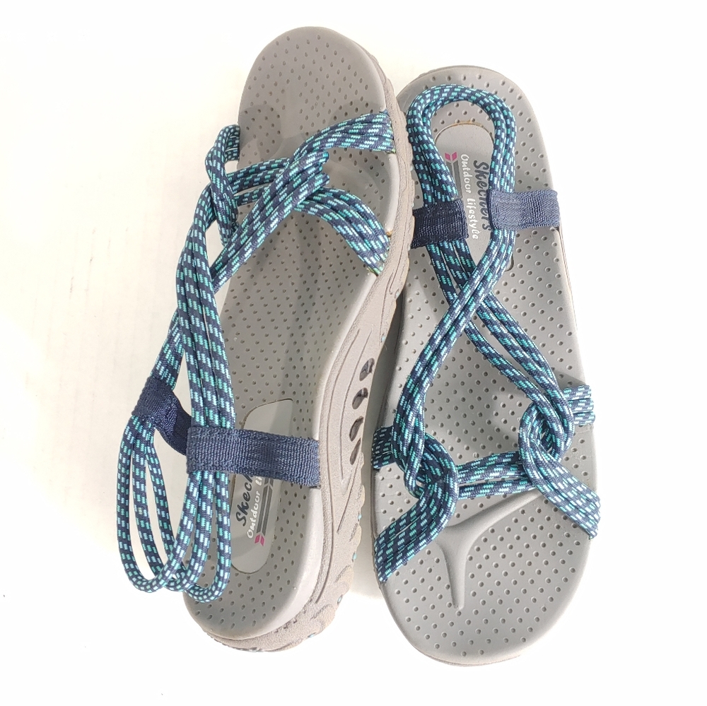 SKECHERS RAGGAE STRETCHY CORD SANDAL